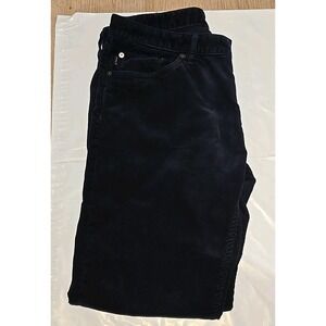 Polo Ralph Lauren Men's Slim Fit Corduroy Pants, 33x32, Navy Blue, Cotton.